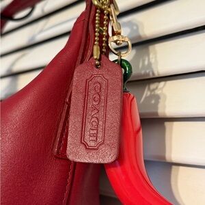 RARE Y2K Vintage Coach Legacy West 9844 - Red Leather Shoulder Bag